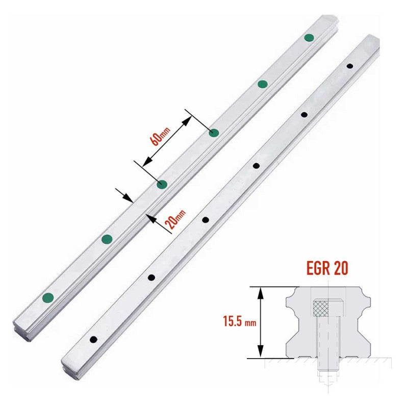 Hiwin linear store rails