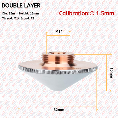 AT Double Layer Nozzles | D32H15M14 |