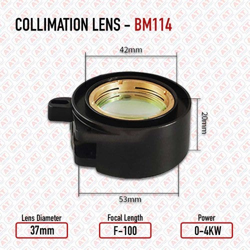 Raytools Cutting Head BM-114 Collimation Lens Assembly | D37xFL100