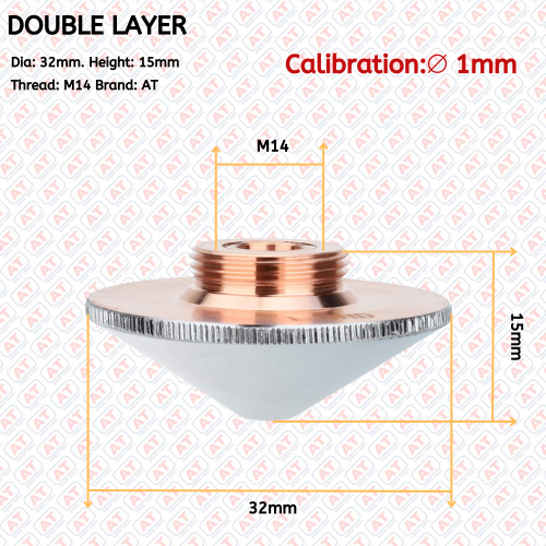 AT Double Layer Nozzles | D32H15M14 |