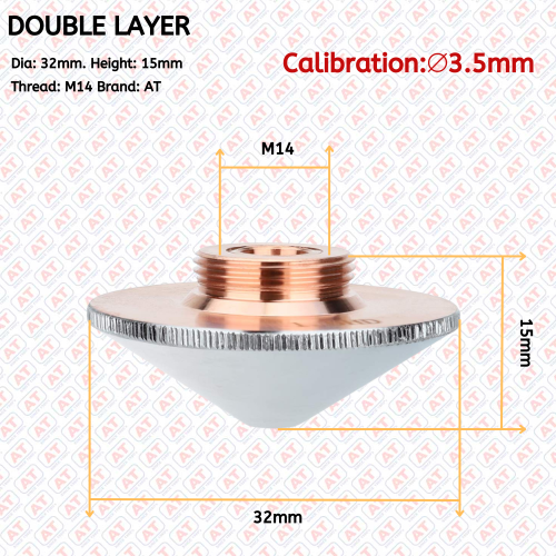 AT Double Layer Nozzles | D32H15M14 |