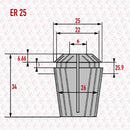 Collet ER25-6mm