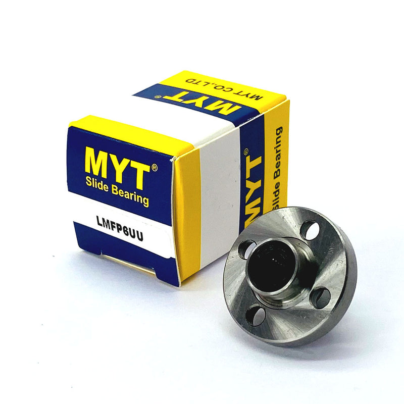 LMFP 06UU - LMFP Series , Round Flange Bearings , Linear Motion Bearings | MYT | Abdul Traders