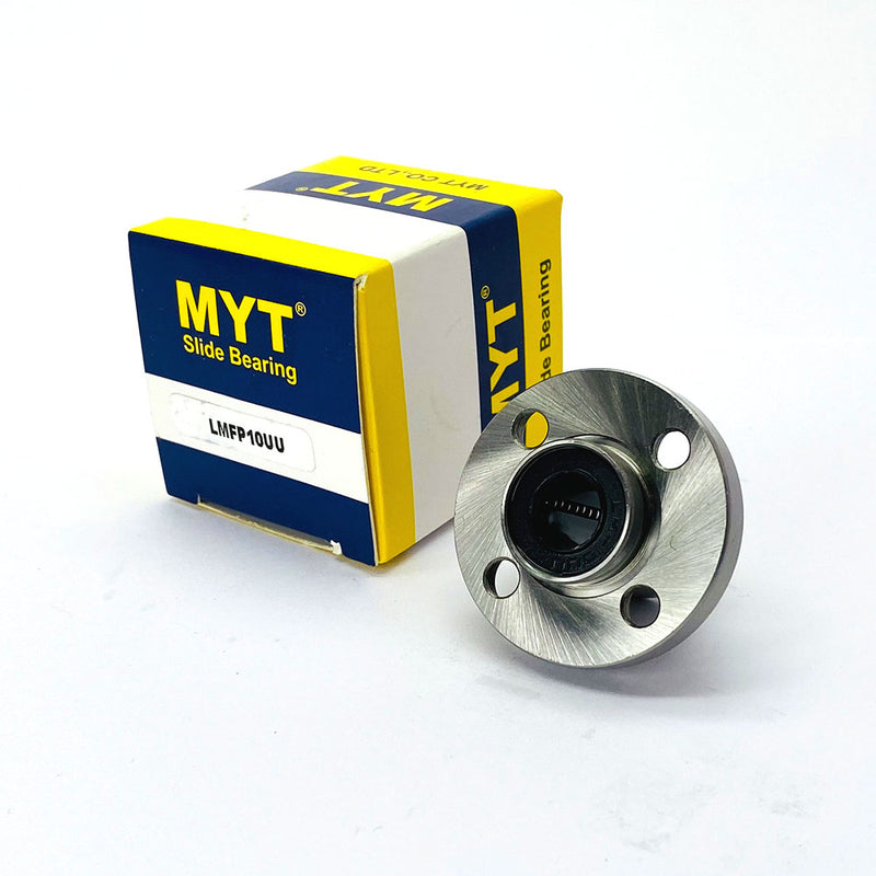 LMFP 10UU - LMFP Series , Round Flange Bearings , Linear Motion Bearings | MYT | Abdul Traders