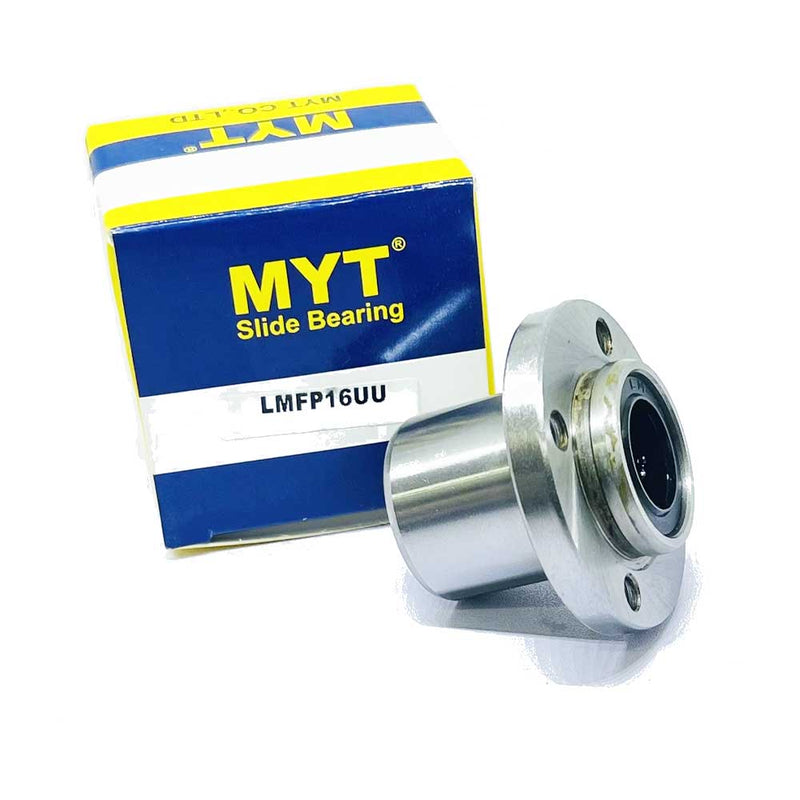 LMFP 16UU - LMFP Series , Round Flange Bearings , Linear Motion Bearings | MYT | Abdul Traders