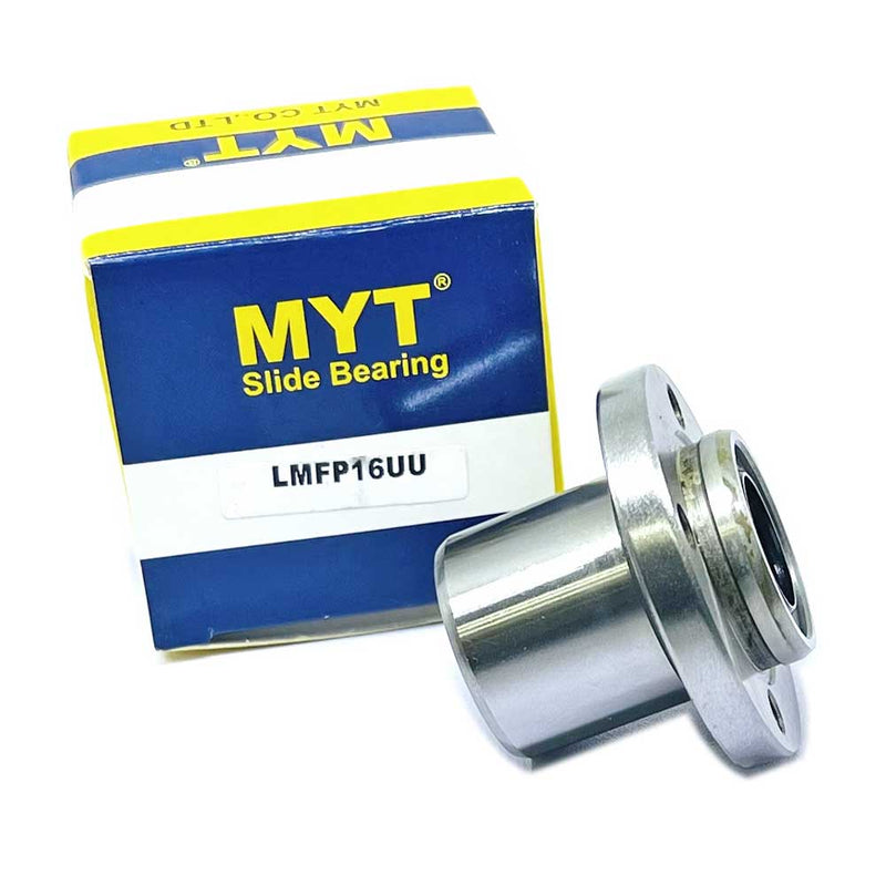 LMFP 16UU - LMFP Series , Round Flange Bearings , Linear Motion Bearings | MYT | Abdul Traders