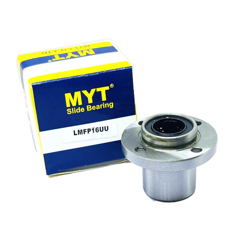 LMFP 16UU - LMFP Series , Round Flange Bearings , Linear Motion Bearings | MYT | Abdul Traders