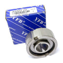 Abdul Traders ASNU 20 heavy duty one-way clutch bearing with metallic finish in front of its blue branded packaging