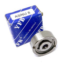 Abdul Traders ASNU 8 heavy duty one-way clutch bearing with its blue branded packaging box