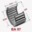 Abdul Traders BA 0097 drawn cup needle roller bearing with steel rollers for compact industrial machinery applications
