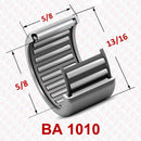 Abdul Traders BA 1010 drawn cup needle roller bearing with technical dimension labels for industrial applications
