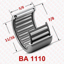 Abdul Traders BA 1110 drawn cup needle roller bearing with technical dimensions for industrial machinery