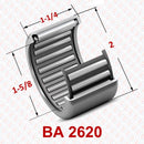 Abdul Traders BA 2620 drawn cup needle roller bearing with technical dimensions for heavy radial support