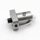 Abdul Traders metal ball screw nut assembly with flanged mounting for linear motion applications.
