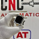 Abdul Traders BCL Amplifier for FSCut1000C/2000C laser control systems, silver metal housing with black top, held by a gloved hand.