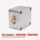 Abdul Traders BCL Amplifier for FSCut1000C and FSCut2000C laser control systems. Silver metal casing with gold connector.