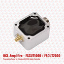 Abdul Traders BCL Amplifier for FSCut1000C and FSCut2000C laser control systems, silver metal casing with black internal component.