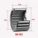 Abdul Traders BK 1512 closed-end drawn cup needle roller bearing with 15mm bore and 21mm outer diameter