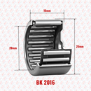 Abdul Traders YFB BK 2016 closed-end drawn cup needle roller bearing with 20mm bore and 16mm width dimensions