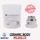 Abdul Traders BOCI ceramic body with M11x0.75 thread size, designed for laser cutting heads.