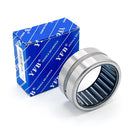 Abdul Traders YFB BR 324120 long machined needle roller bearing without inner ring next to its blue branded box