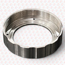 Abdul Traders high-precision metal lock nut for RayTools BT240S fiber laser cutting head with internal threading.