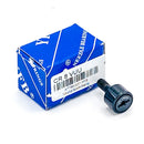 Abdul Traders CR 8 YFB needle roller cam follower bearing with black metal finish next to its blue branded box