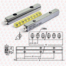 Abdul Traders Cross Roll LBV1-20x5z linear guideway with 5 rollers and technical dimension diagram