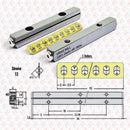 Abdul Traders Cross Roll LBV1-24x5z linear guideway rail with 5 rollers and technical dimension diagram