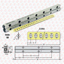Abdul Traders Cross Roll LBV3-175-24z CNC linear guideway rail with technical diagram and 24 rollers