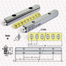 Abdul Traders Cross Roll LBV4-80-7z CNC linear guideway rail with 27 rollers and technical dimension diagram