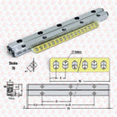 Abdul Traders Cross Roll LBV3-125-17z linear guideway rail with technical diagram and roller specifications