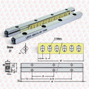 Abdul Traders Cross Roll LBV2-60-11z linear guideway rail with 11 rollers and technical engineering diagram