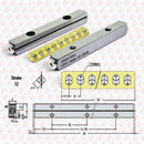 Abdul Traders Cross Roll LBV2-40-80z CNC linear guideway rail with technical diagram and roller bearing cage