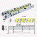 Abdul Traders Cross Roll LBV1-40x10z linear guideway rail with 13 rollers and technical dimension diagram