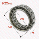 Abdul Traders YFB DC 5776-A sprag clutch cage for industrial one-way drive systems with technical dimensions