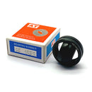Abdul Traders GE 15ES radial spherical bearing with black steel finish next to its branded product packaging box