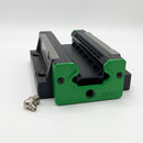 Abdul Traders SHAC GHW 45 HC linear guide block, black and green, for heavy-duty CNC and automation systems.