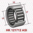 Abdul Traders YFB HK 121712 ASI drawn cup needle roller bearing with technical dimension markings