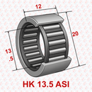 Abdul Traders YFB HK 13.5 ASI drawn cup needle roller bearing with technical dimension markings
