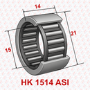 Abdul Traders YFB HK 1514 ASI drawn cup needle roller bearing with technical dimensions in hardened steel