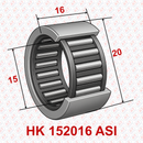 Abdul Traders YFB HK 152016 ASI drawn cup needle roller bearing with technical dimension markings