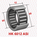 Abdul Traders YFB HK 6012 ASI drawn cup needle roller bearing with technical dimension markings