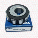 Abdul Traders KOYO 60908-15YSX cylindrical eccentric cam roller bearing resting on its branded blue product box.