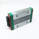 Abdul Traders WERB MGW 12H miniature linear guide block for 12mm wide rails with green and red end seals
