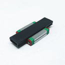 Abdul Traders WERB MGW 7C miniature linear guide block for 7mm wide rails with black body and green end seals