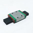 Abdul Traders WERB MGW 7C miniature linear guide block for 7mm wide rails with green and red end caps