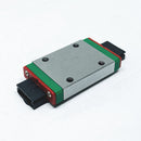 Abdul Traders WERB MGW 7H miniature linear guide block for 7mm wide rails with green and red accents