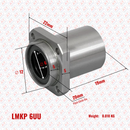 Abdul Traders MYT LMKP 06UU square flange linear bearing with 6mm bore and technical dimension annotations