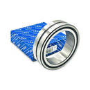 Abdul Traders YFB NA 4919 needle roller bearing with metallic finish resting on its branded blue and white box